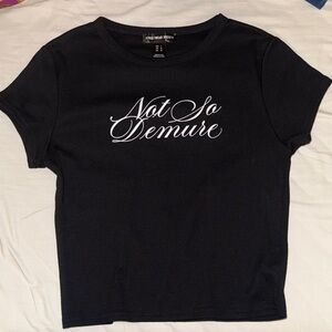 Streetwear Society Black Tee with White Script